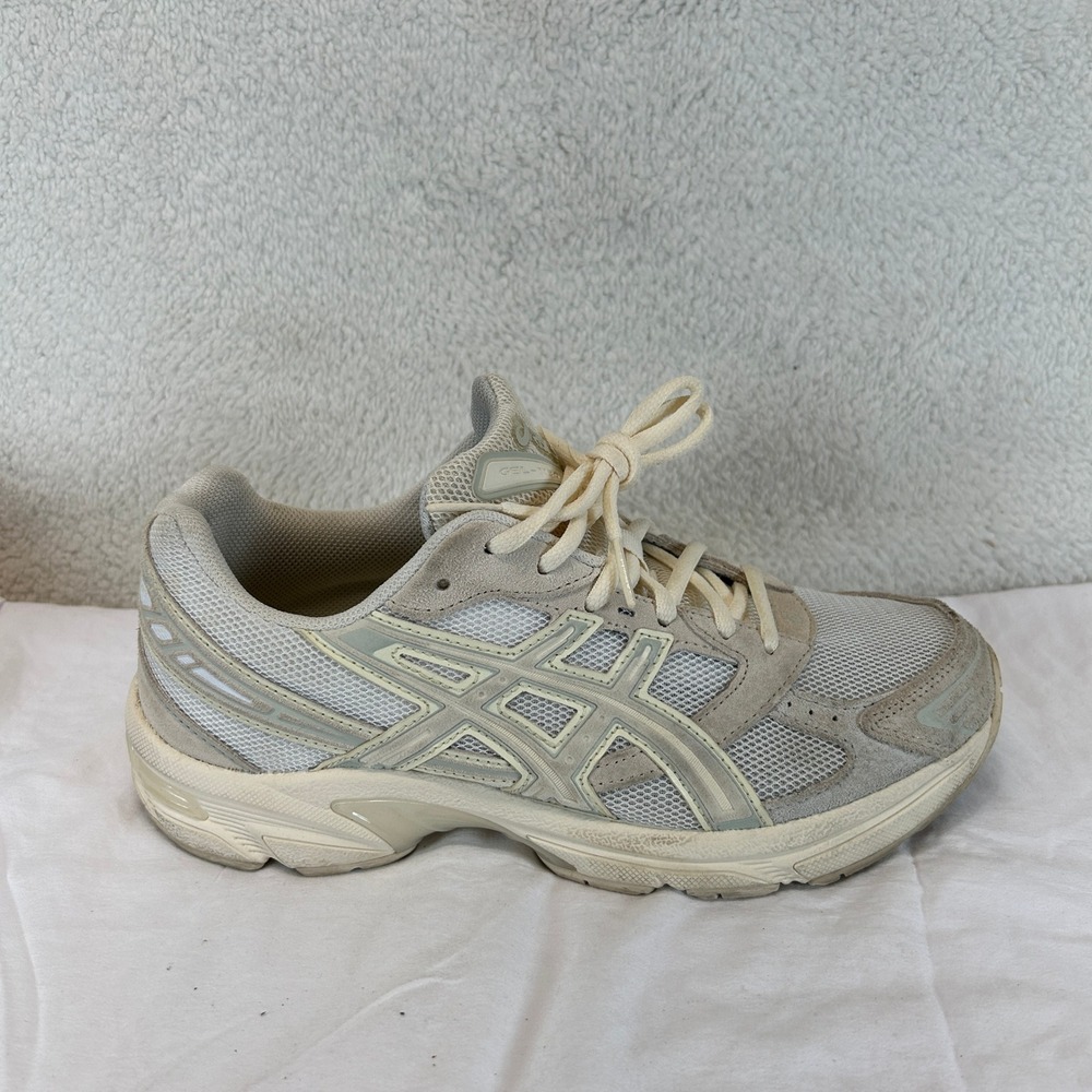 ASICS GEL-1130 White‎ Birch Cream Retro Running Shoes 1202A163-100 Womens 8.5 - Picture 6 of 15